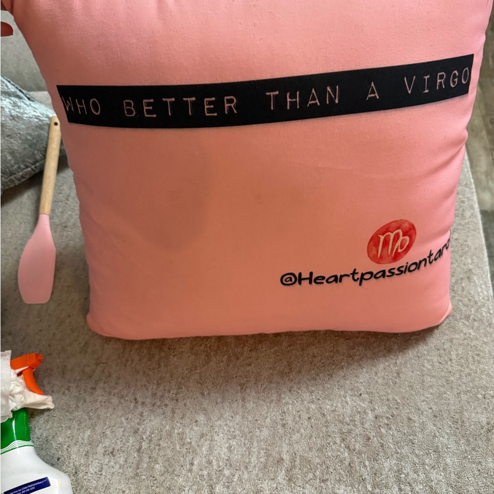 Pink Virgo Zodiac Pillow sham